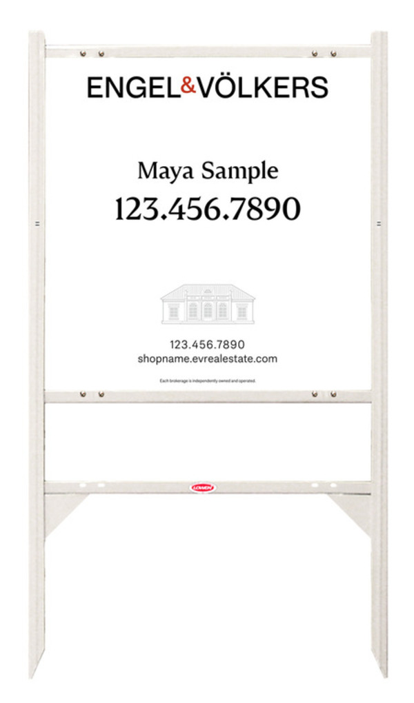 Angle Iron Frame With One Rider Insert And Sign Panel Unit, 24"H X 24"W
