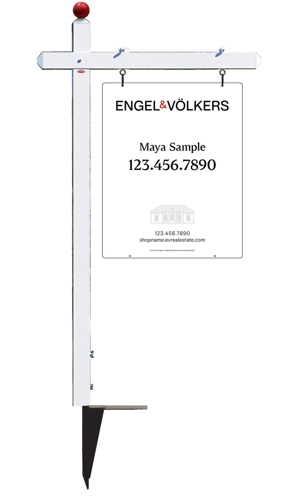 Reflective Aluminum Sign Post Unit, 30"H X 24"W