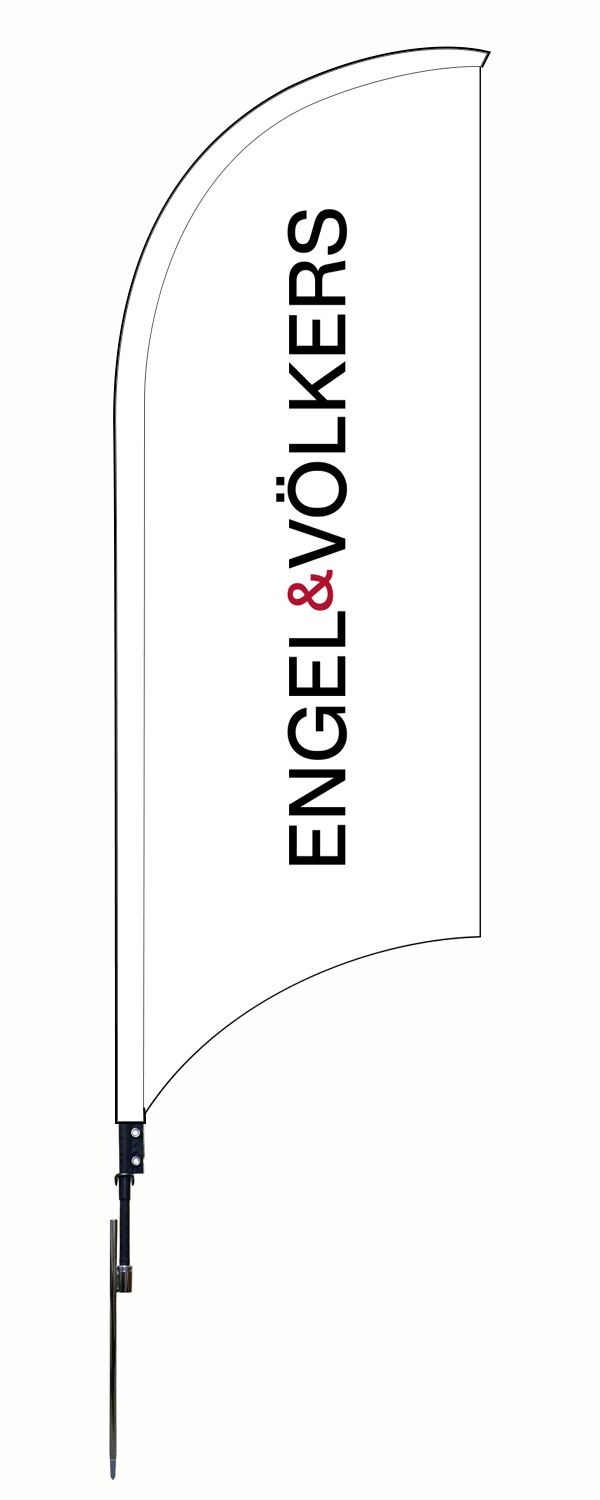 Engel & Volkers Engel & Volker Feather Flag Unit, 9-Foot- Printed on both sides