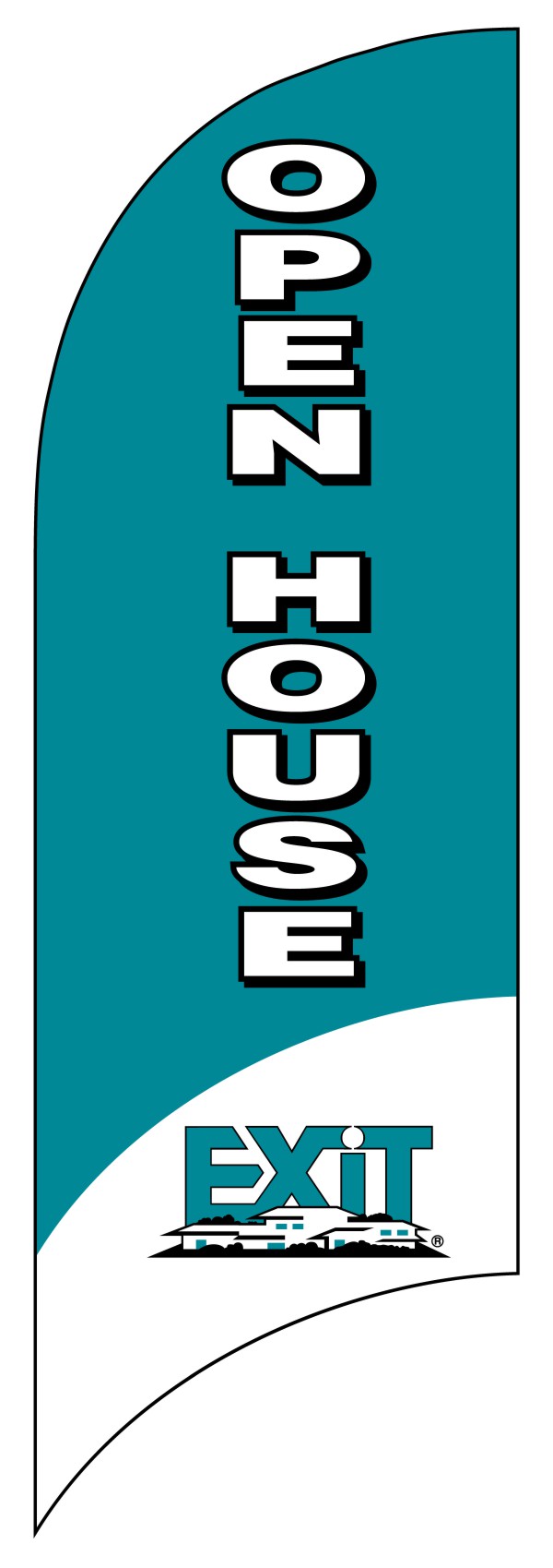 Exit Feather Flag, FLAG ONLY