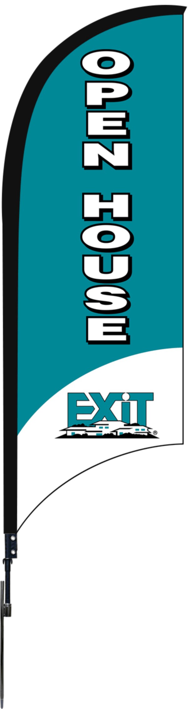 Exit Feather Flag with Pole