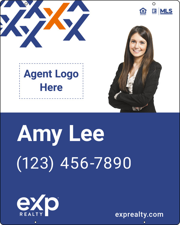 EXP Realty Hanging Photo Sign Panel, 24 ga. Steel, 30"h x 24"w