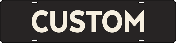 Custom Copy Sign Rider, 6"H X 24"W, Steel