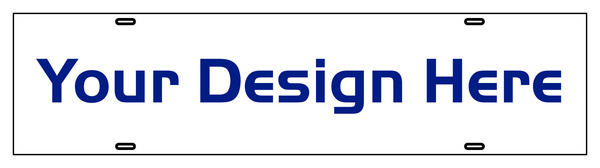 Independent Sign Panel, Corrugated 4mm, 6"h x 24"w, DF