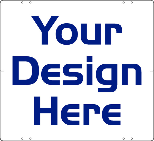 Independent Reflective Sign Panel, 22"h x 24"w, Steel