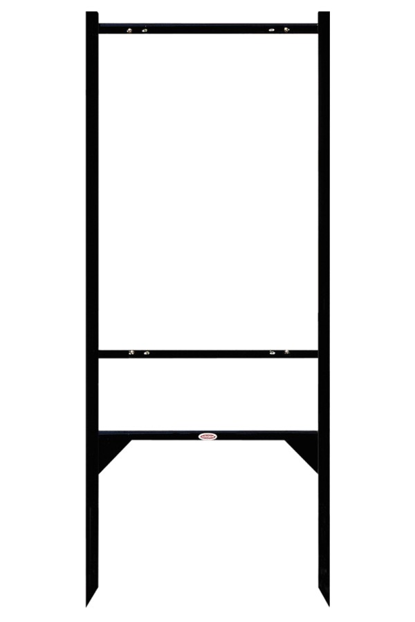Independent Real Estate Angle Iron Sign Frame, 28"h x 20"w - Black