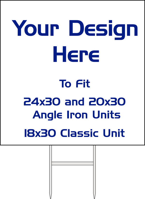 Independent Yard Sign Sleeve, 34"h x 34"w