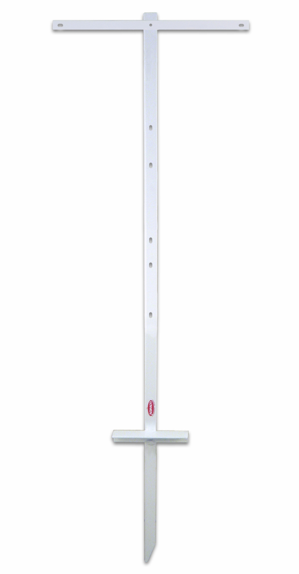 Independent real estate angle iron sign stake, 44" - White