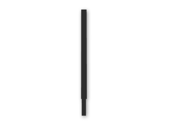 Independent real estate tube sign stake extender, 24" black