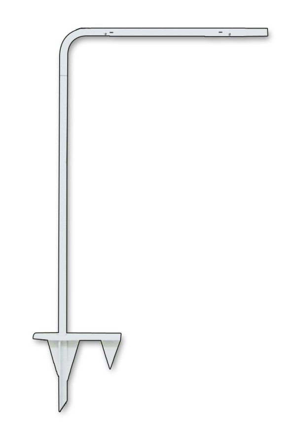 Compass Real Estate Real Estate Tube Sign Stake, 51.25" - White