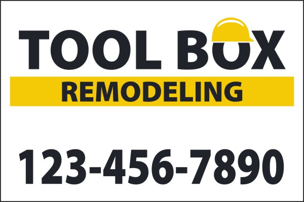 Job Site and Builders Magnetic Sign for Vehicle Advertising, Vinyl 12"h x 18"w