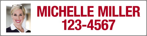 Photo Sign Rider, 24 GA Steel 6"H X 24"W