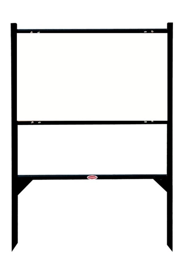 Keller Williams angle iron sign frame, 18"h x 30"w - Black