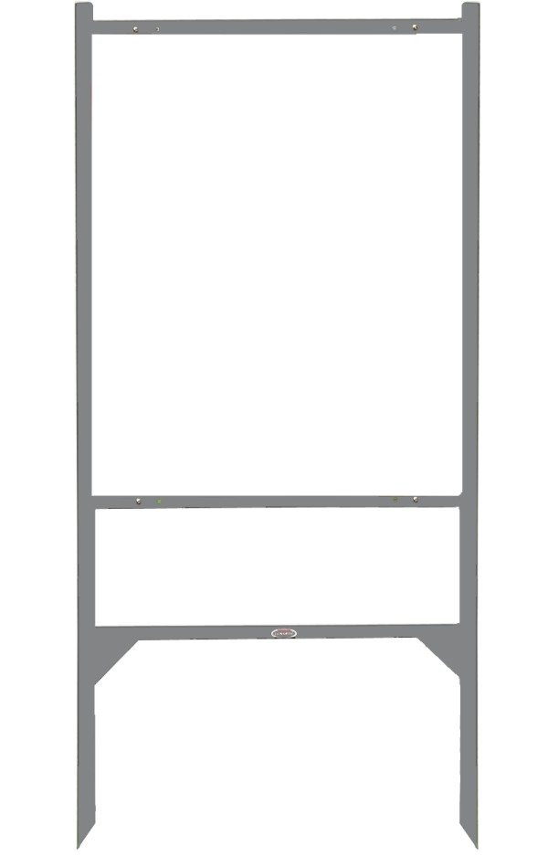 Keller Williams Angle iron sign frame, 30"h x 24"w - Gray