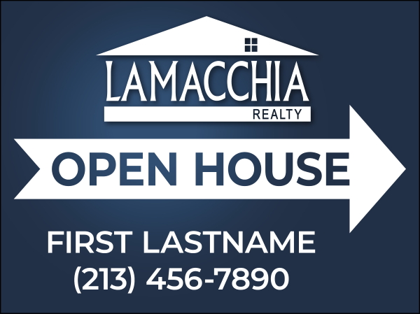 Directional Agent Open House (2) S/F Sign Panels, 18H X 24W, 4mm Corrugated Plastic