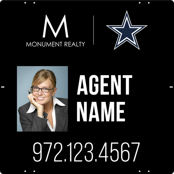 Agent Photo Sign Panel, 24"H X 24"W, Steel