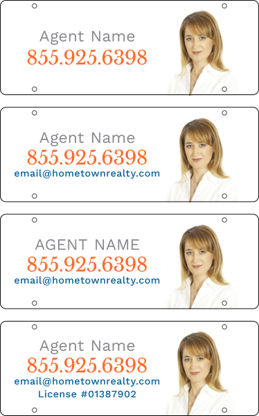 NextHome Agent Photo Sign Rider, 8"h x 22"w, 3mm Aluminum Composite