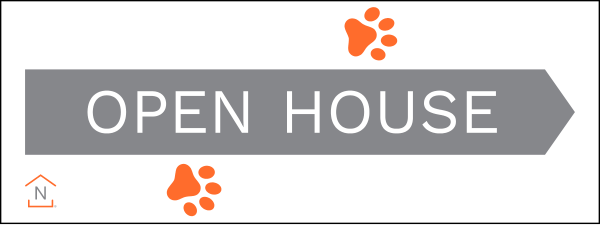 NextHome Directional Open House Sign Panel, 9"h x 24"w, 4mm corrugated plastic