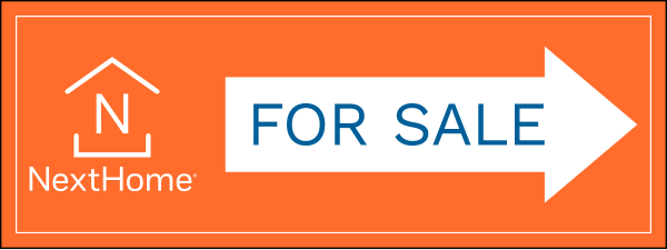 NextHome Directional For Sale Sign Panel, Corrugated 4mm, 9"h x 24"w