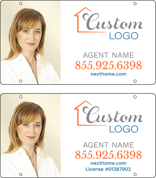 NextHome Reflective Agent Photo Sign Rider, 12"h x 22"w, 3mm Aluminum Composite