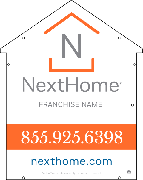 Reflective House Shape Sign Panel Df, 30"H X 24"W, Pvc