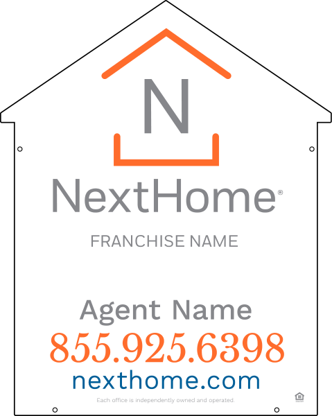 Reflective House Shape Panel Df, 30"H X 24"W, Pvc