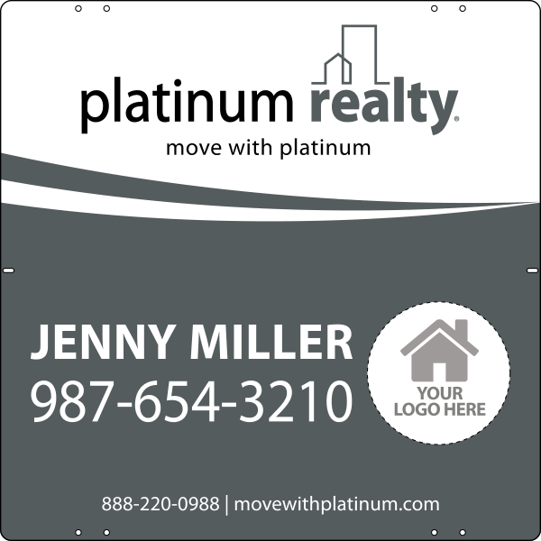 Team Logo Sign Panel, 24"H X 24"W, Steel