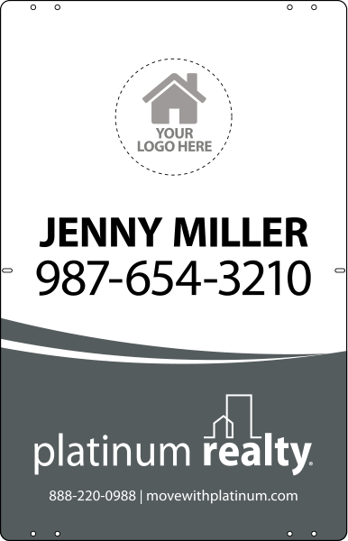 Team Logo Sign Panel, 28"H X 18"W, Steel