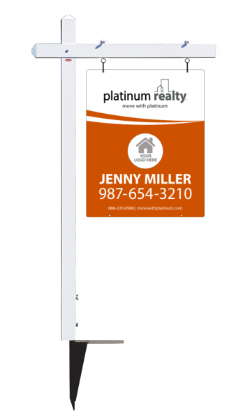 Sign Post And Sign Panel Unit, 30"24"