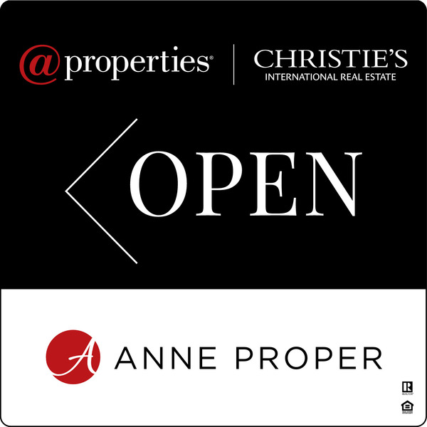 @properties Replacement Open w/ Logo Sign Panel, 20"h x 20", 3MM Aluminum Composite