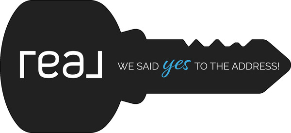 Real Broker, LLC Key Shaped Sign Panel, 16"h x 35"w, 4mm Corrugated Plastic