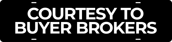 Real Estate One Courtesy to Buyer Brokers Sign Rider, 6"h x 24"w, .040 Aluminum