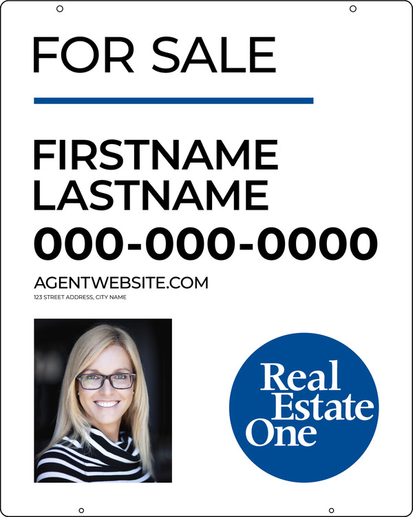 Reflective Agent Photo Hanging Sign Panel, 30"H X 24"W, 3mm Aluminum Composite