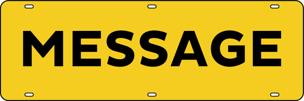 Custom Sign Rider, 24GA Steel 6"H X 18"W