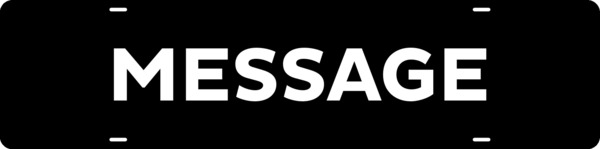 Custom Sign Rider, 6"H X 24"W, Steel