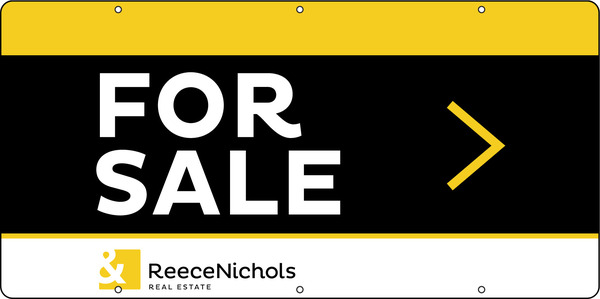 ReeceNichols For Sale Sign Panel,  Steel 12"h x 24"w