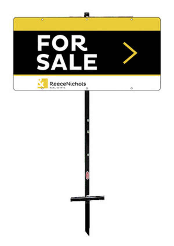ReeceNichols T-stake and for sale sign panel unit, 24ga steel 12"h x 24"w