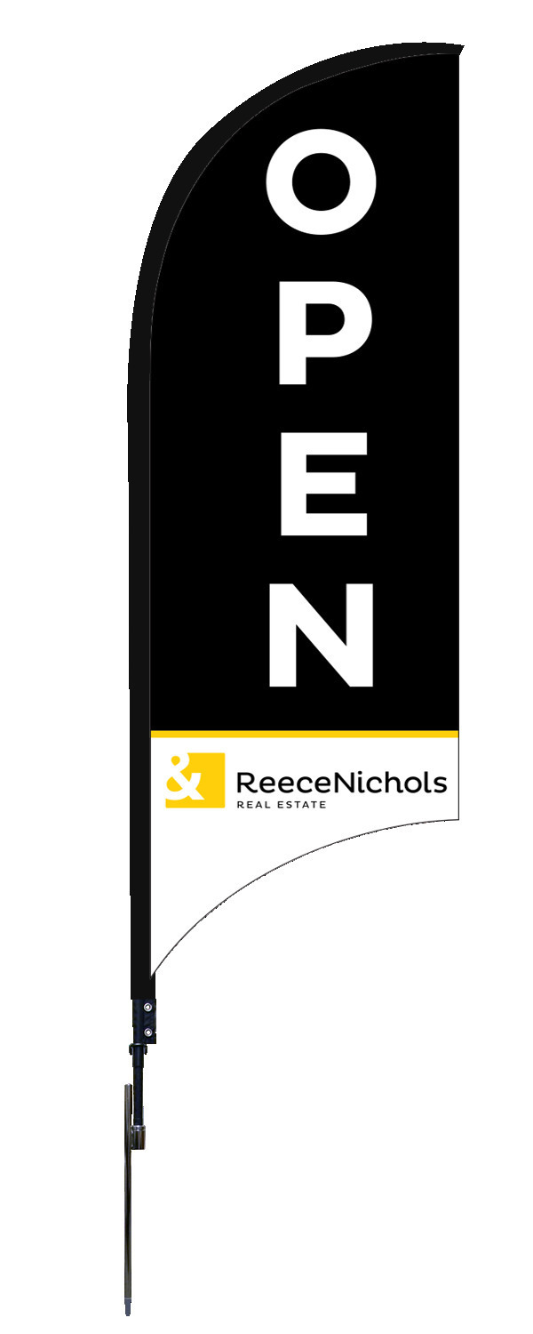 ReeceNichols Feather Flag & Pole, 9 FT