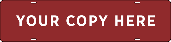 Custom Sign Riders, 6"H X 24"W, Steel