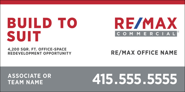 Commercial D/F Sign Panel , 48"H X 96"W, 10mm