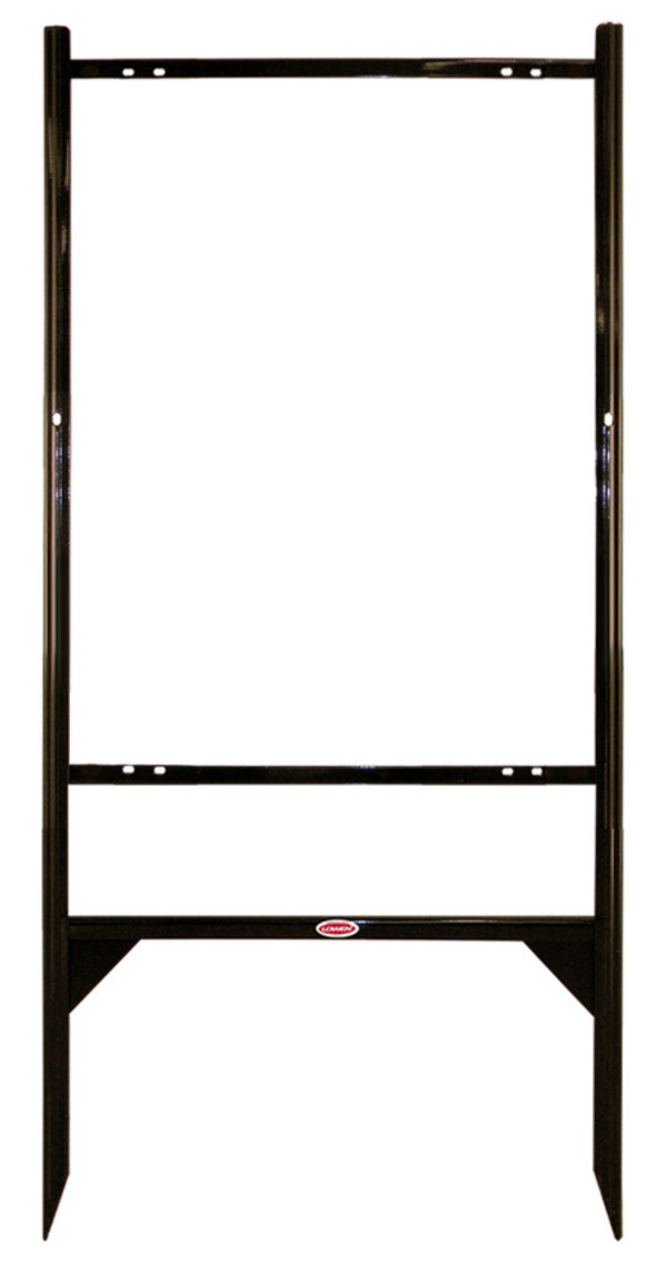 Semonin Realtors real estate angle iron sign frame, 30"h x 24"w - Black