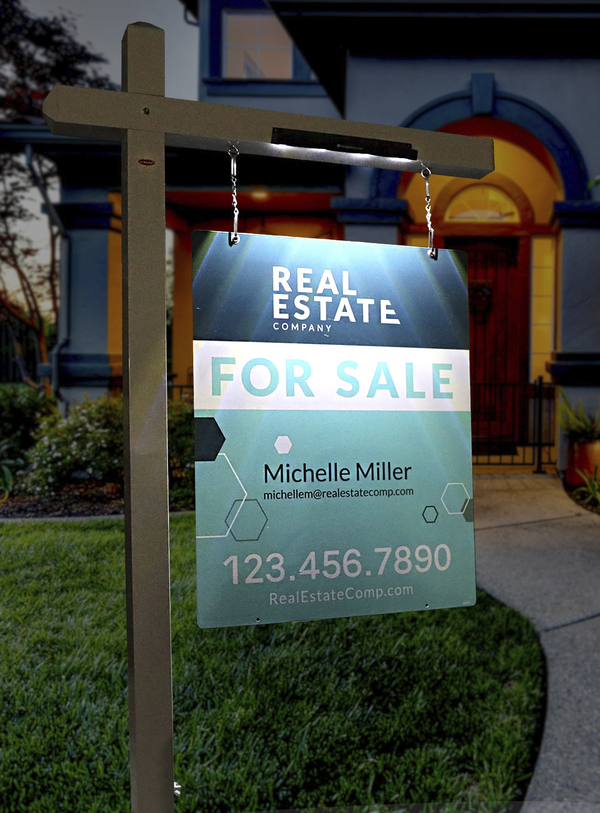 United Real Estate Solar-Powered Sign Lights for Real Estate Signs