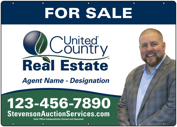 United Country Real Estate Photo Sign Panel, 20"h x 28"w, Steel