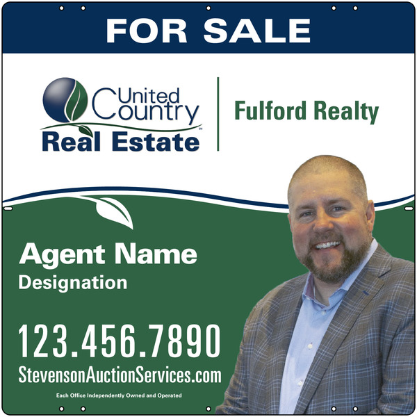 United Country Real Estate Photo Sign Panel, 24"h x 24"w, Steel