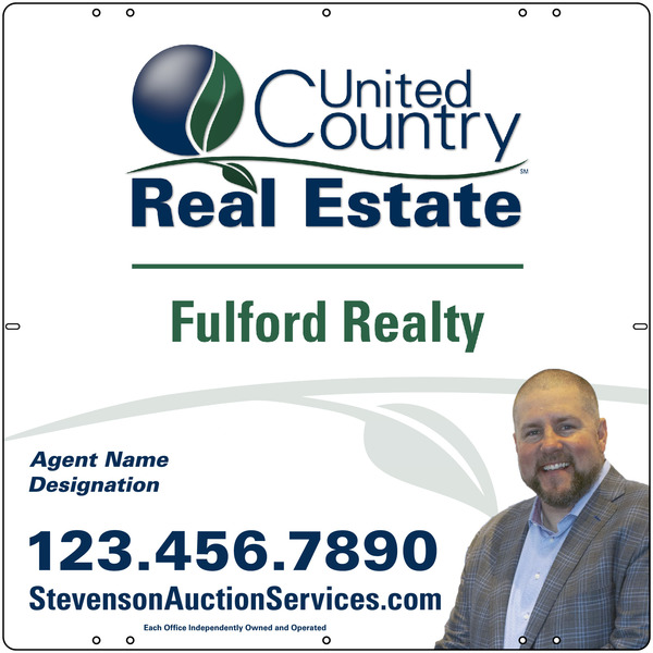 United Country Real Estate Photo Sign Panel, 24"h x 24"w, Steel