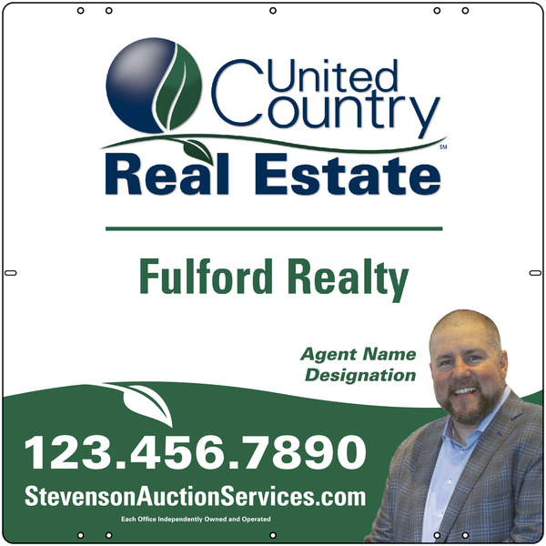 United Country Real Estate Photo Sign Panel, 24"h x 24"w, Steel