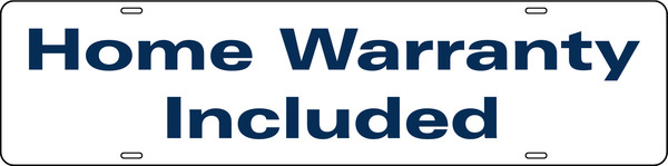 United Real Estate Home Warranty Sign Riders, 6"h x 24"w, Steel