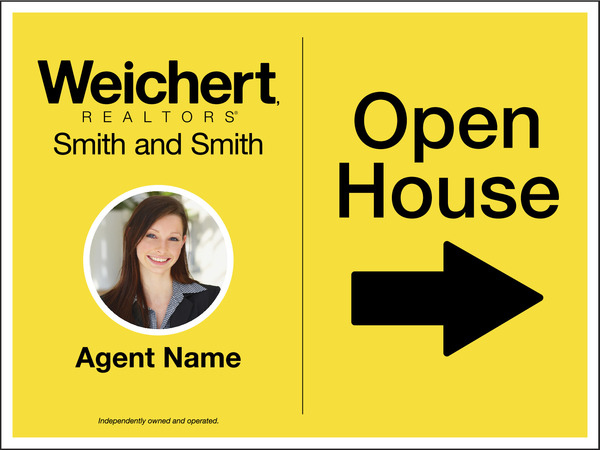 Photo Open House Sign Panel, 4mm Corrugated, 18"H X 24"W