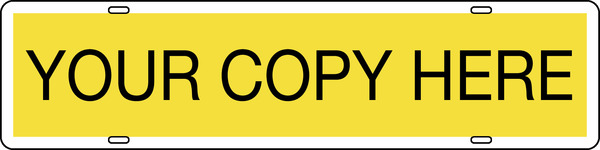 Custom Sign Rider, 6"H X 24"W