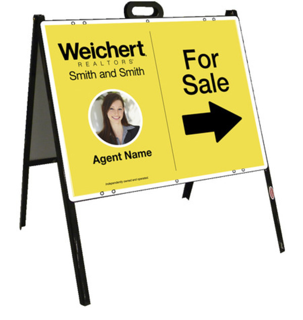 Photo For Sale A-Frame And Sign Panel Unit, 18"H X 24"W Steel